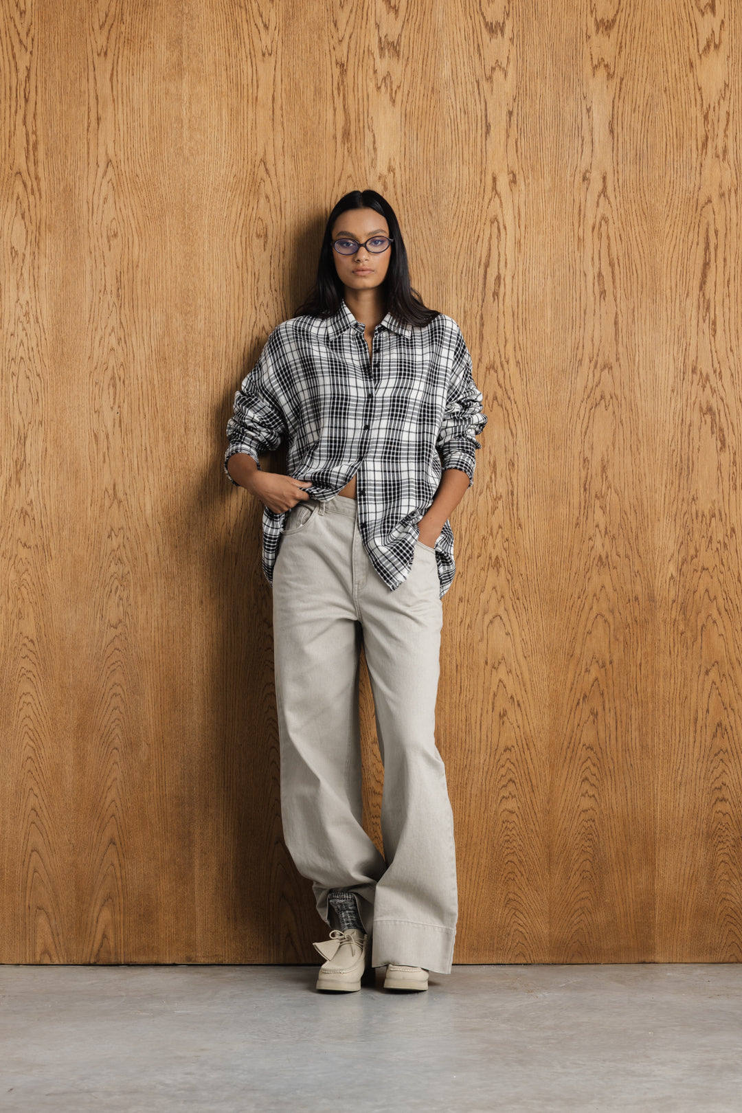Una Pinline Wide Leg Denim
