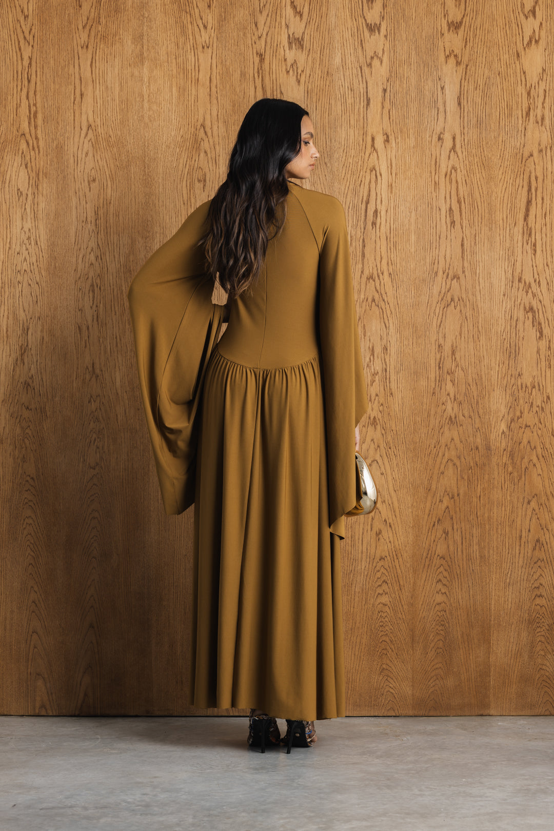 Isra Dropped Waist Maxi Dress