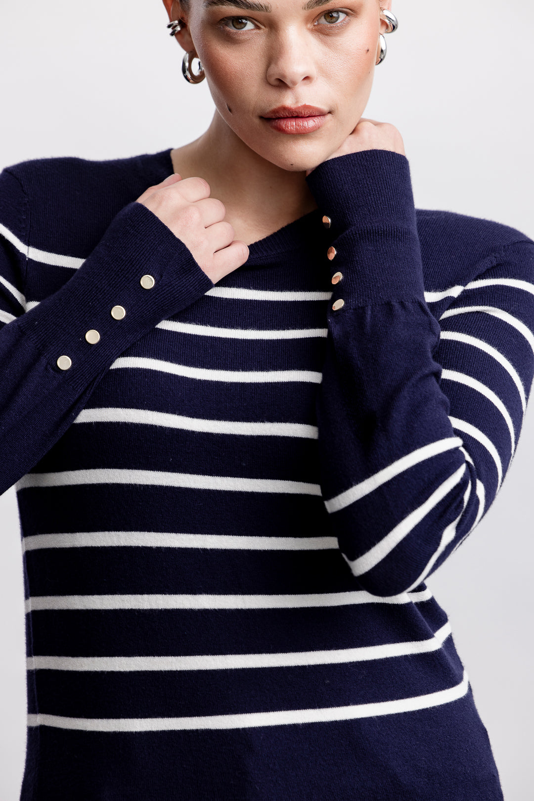 Emma Crewneck Knitwear _ 160090 _ Navy