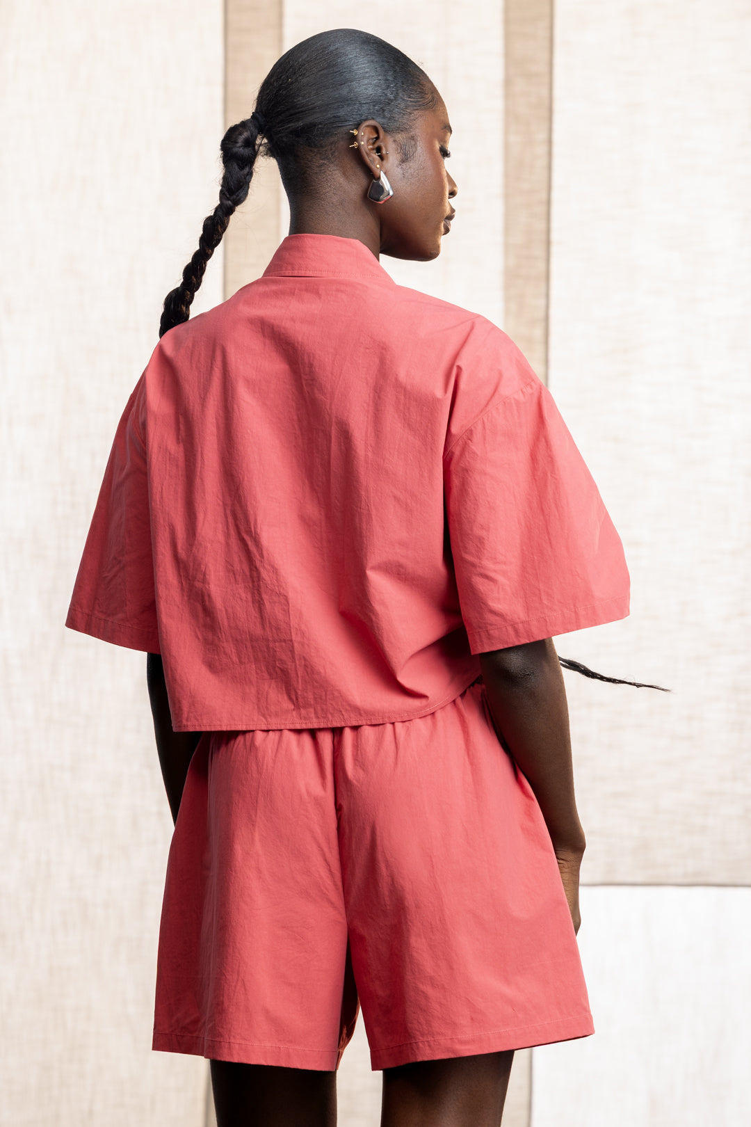 Hailey Technical Utility Cropped Shirt