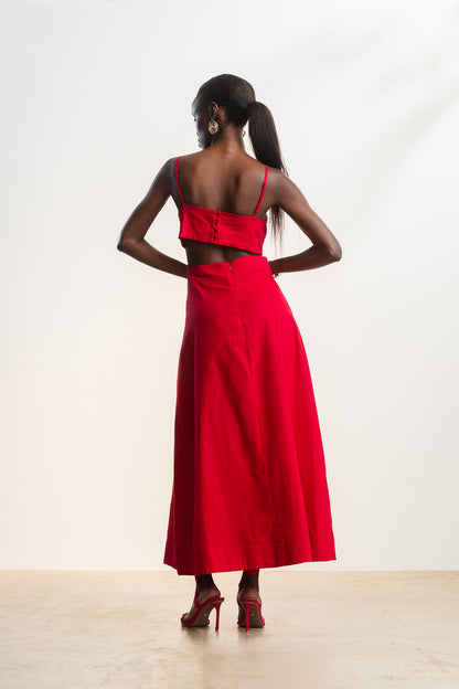 Teresa Cutout Midi Dress