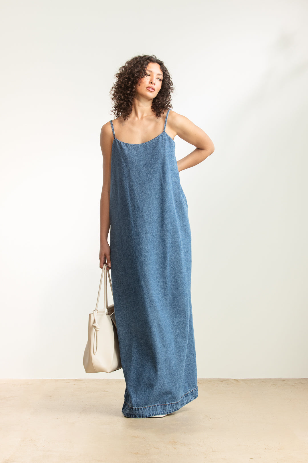 Zandile Denim Trapeze Maxi