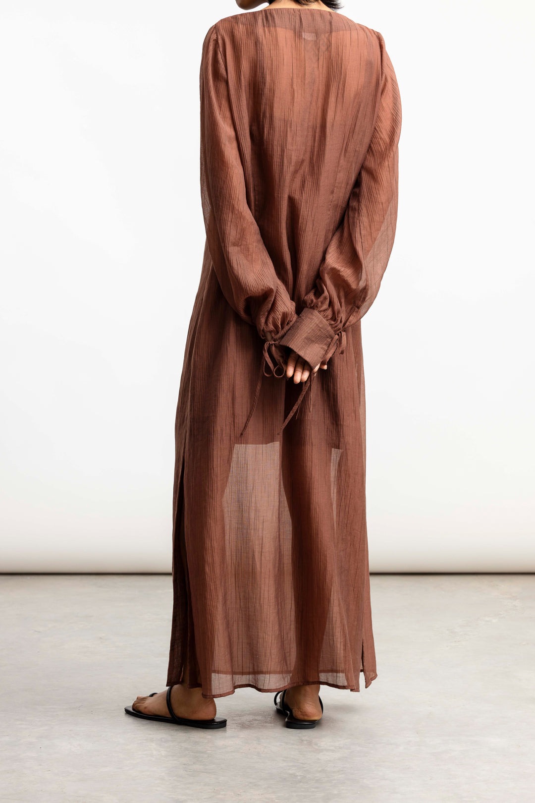 Hazel Long Sleeve Maxi _ 168509 _ Brown