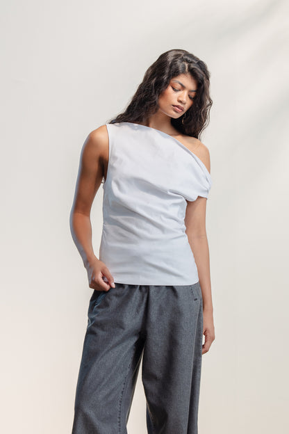 Diketso Slant Neckline Top