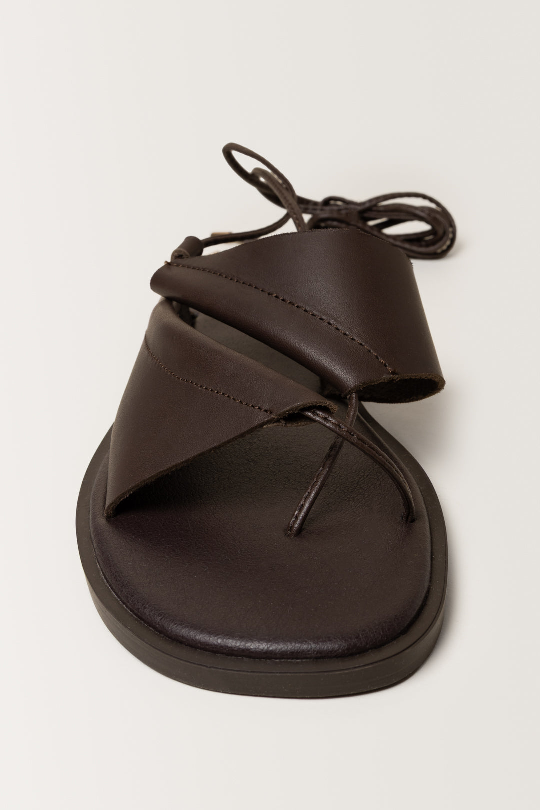 Nolundi Ankle Leather Tie Sandals