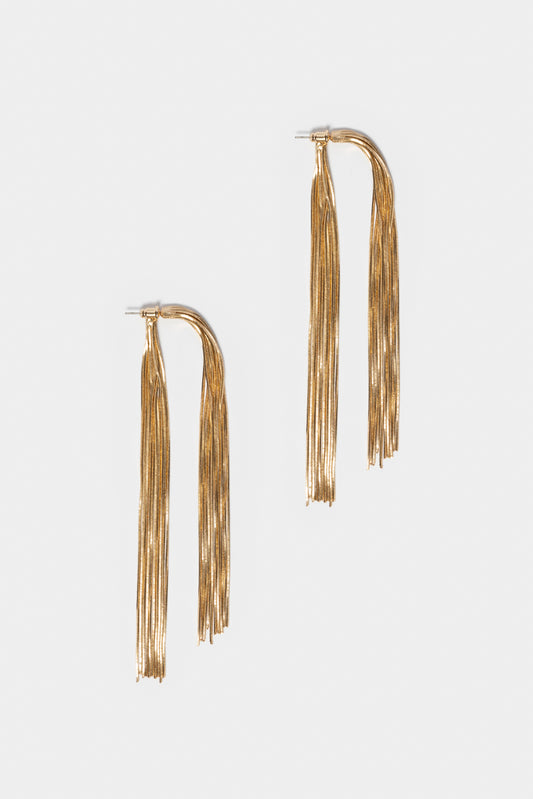 Minah-Minah Gold Tussle Earrings