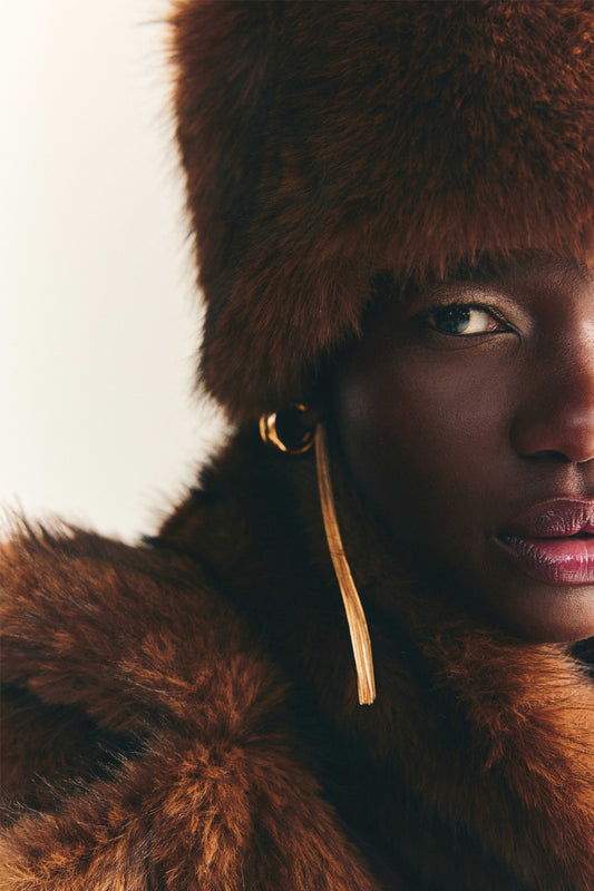 Lisolethu Bear Fur Hat
