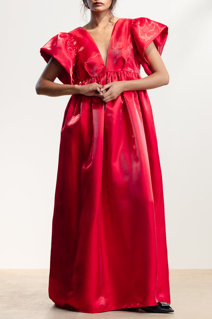 Emmy Flutter Sleeve Maxi