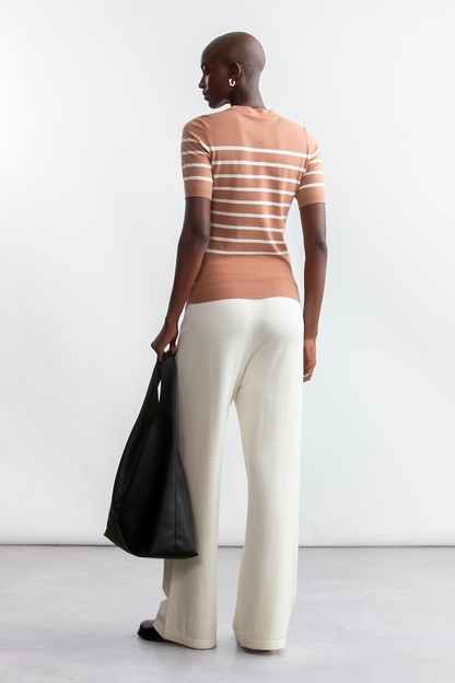 Tara Wide Leg _ 162895 _ Ecru