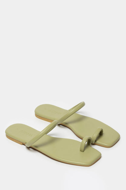 Fera Slide In Sandals _ 168070 _ Sage