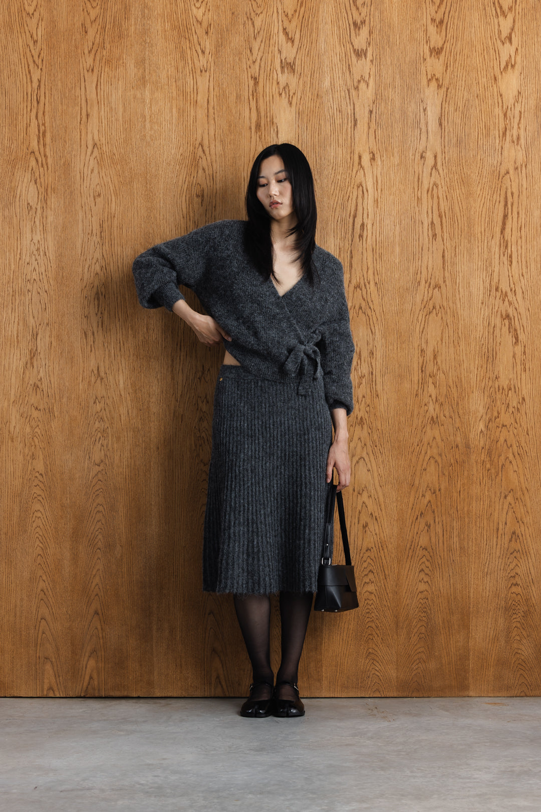 Yoliswa Mock Wrap Knit Top