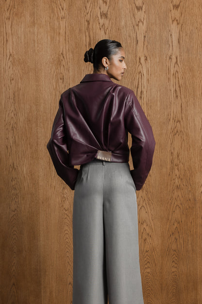 Lunar Draped Bomber Jacket