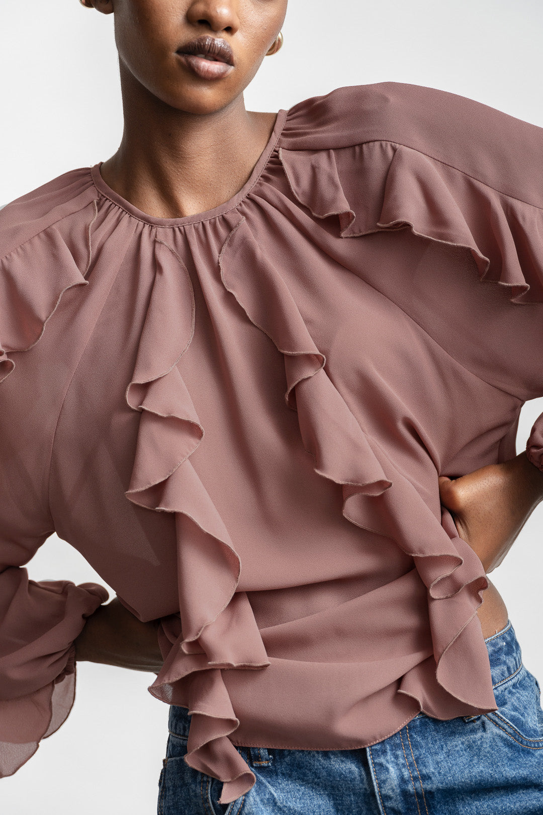 Eli Frill Blouse _ 163839 _ Dusty Pink