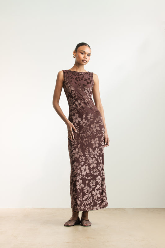 Nolwazi Textured Velour Dress