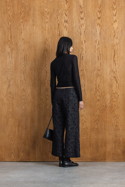 Bailey Textured Straight Leg Pants