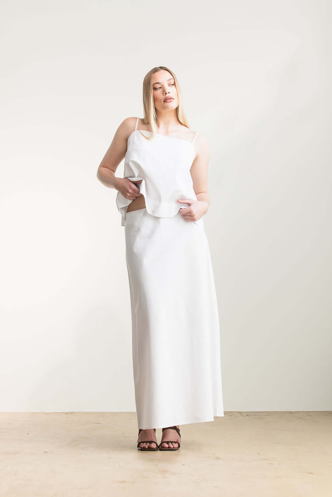 Amanda A-Line Maxi Skirt
