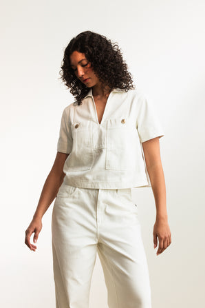 Ainsley Pop Over Denim Top