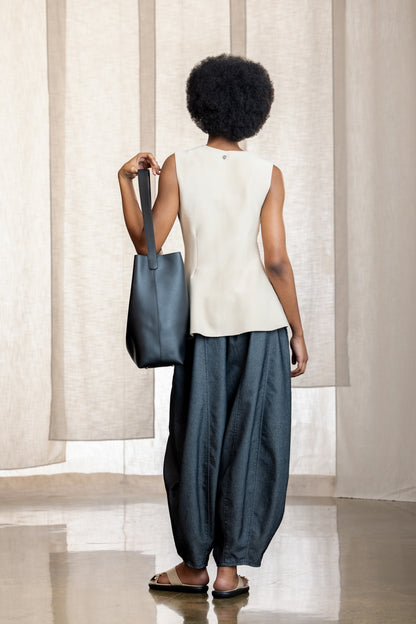 Kristen Sleeveless Peplum Cardigan