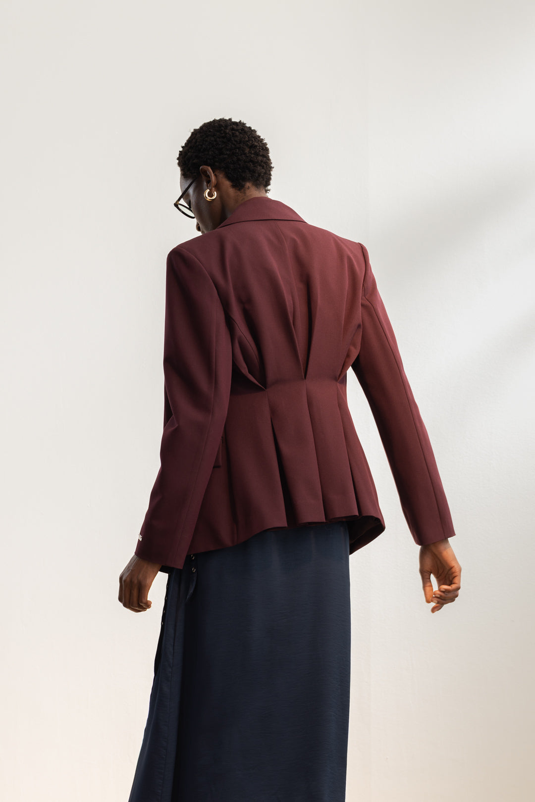 Aziza Pleated Back Blazer