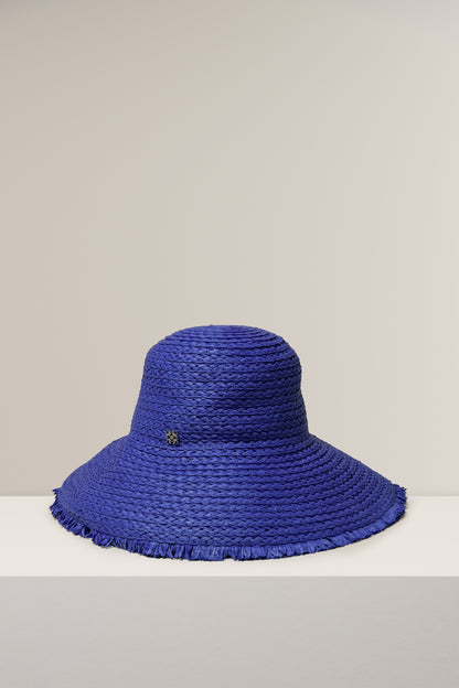 Luyanda Wide Brim Cobalt Hat