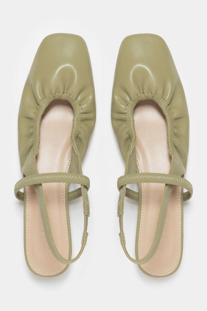 Ayanda Flat Slingback Shoe _ 168060 _ Sage