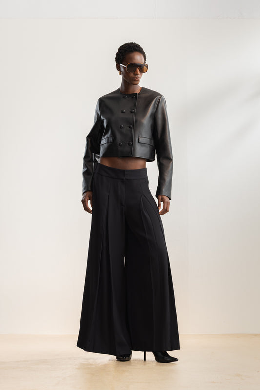 Eleni Inverted Pleat Wide Leg