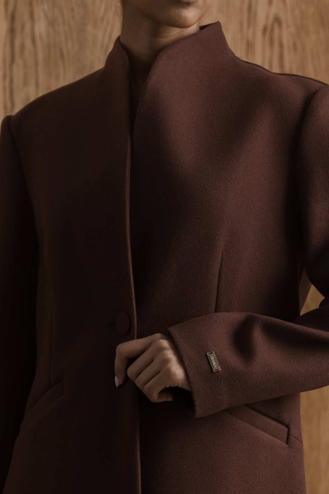 Maia High Collar Coat – AYANA