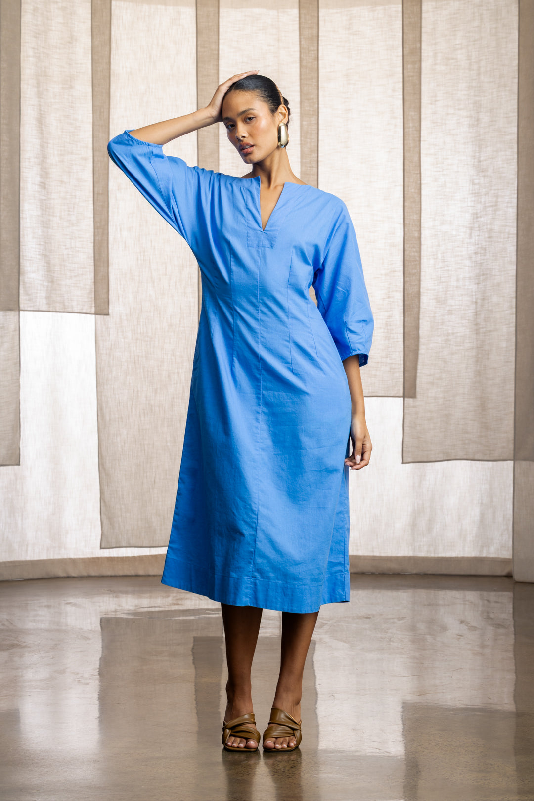 Lidza Puff Sleeve Midi