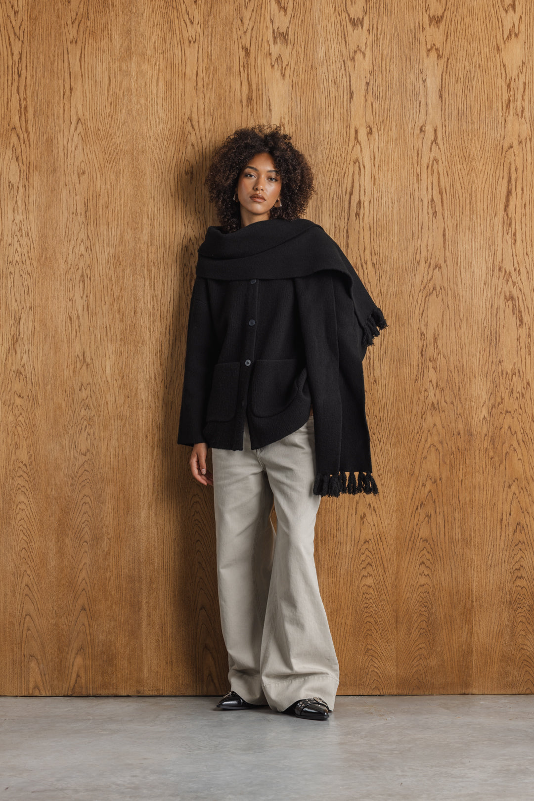 Amogelang Scarf Coatigan