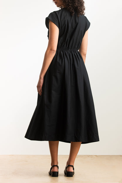 Coco Tie Front Midi _ 173162 _ Black