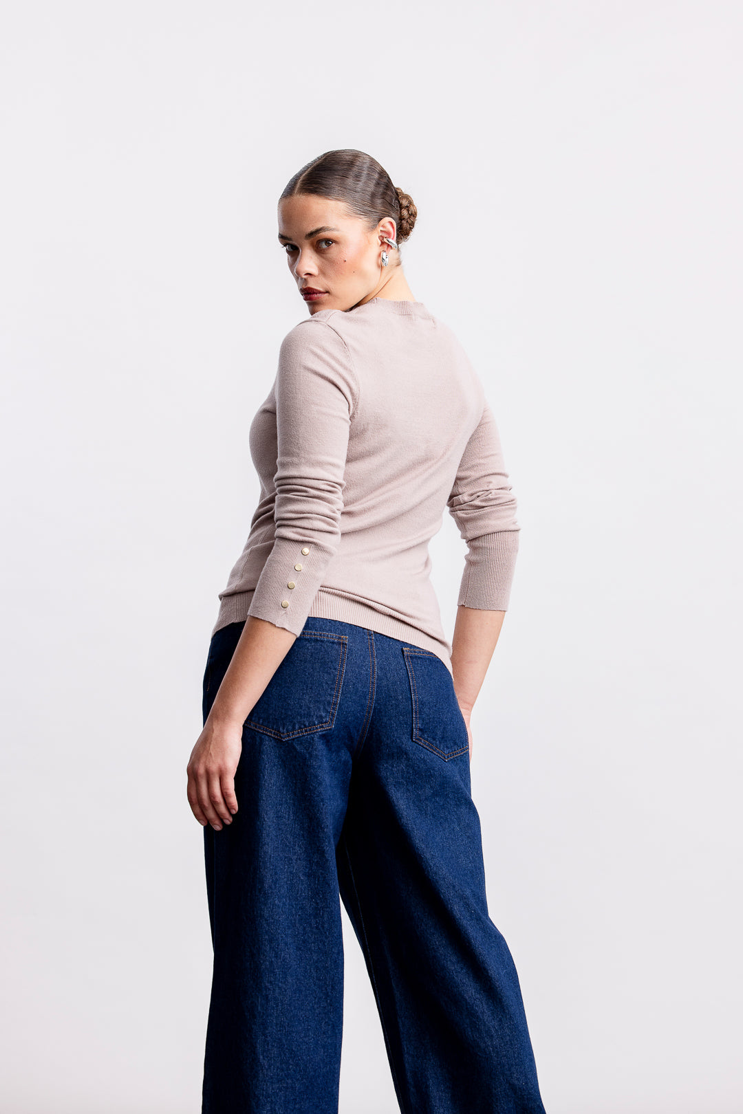 Emma Crewneck Knitwear _ 160091 _ Stone