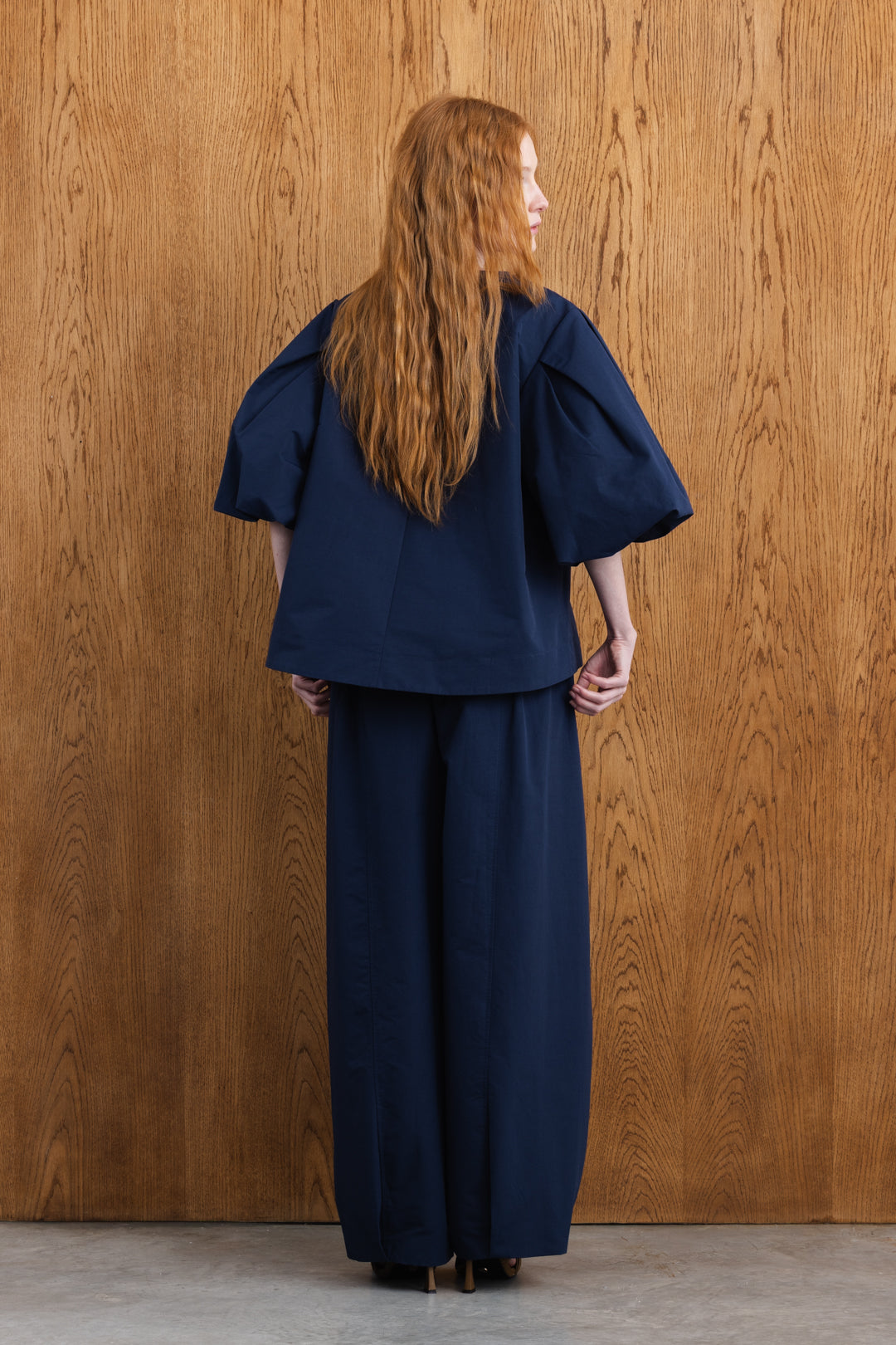 Nuru Technical Puff Sleeve Top