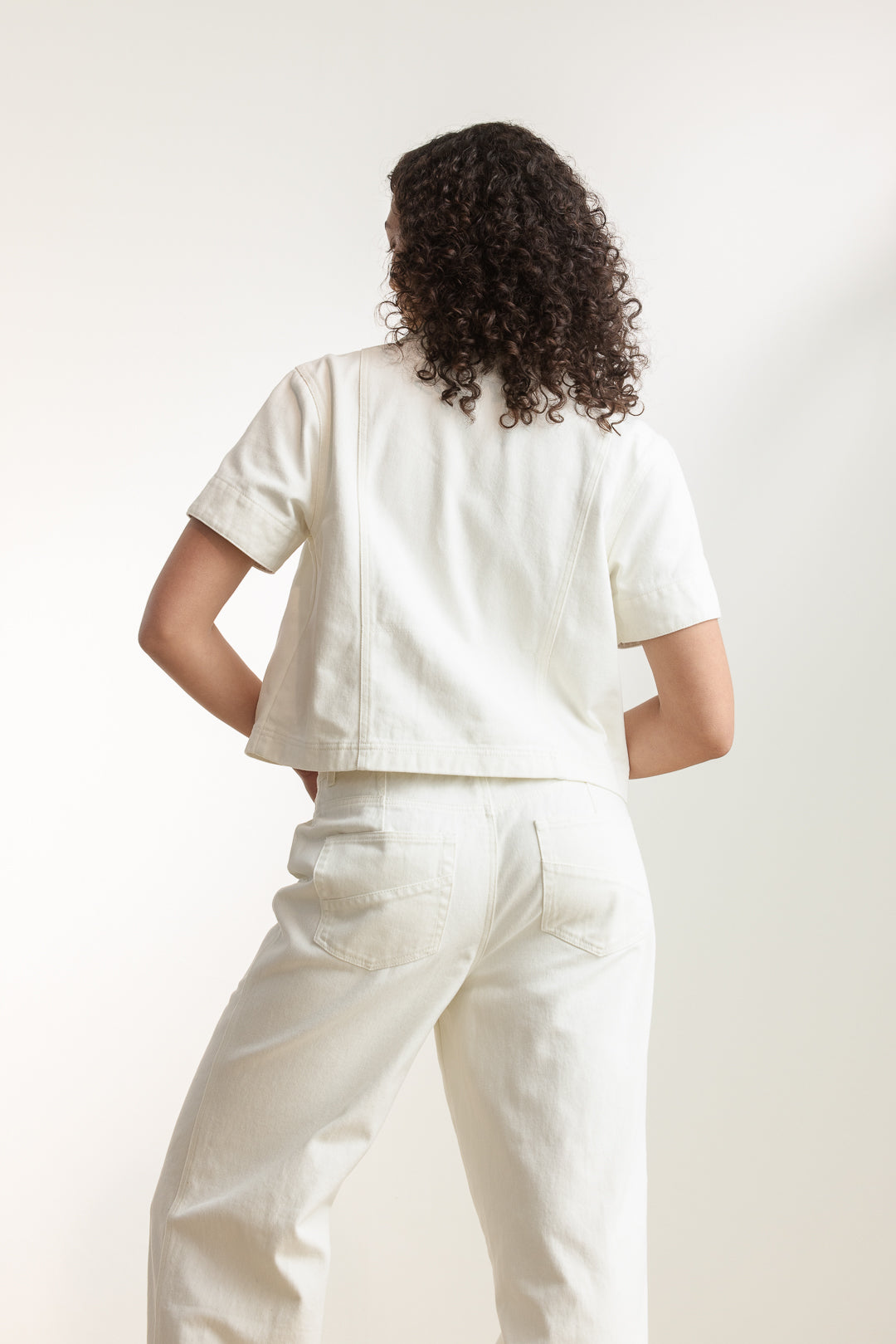 Ainsley Pop Over Denim Top