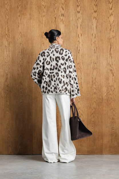 Mila Animal Print Knit Jumper