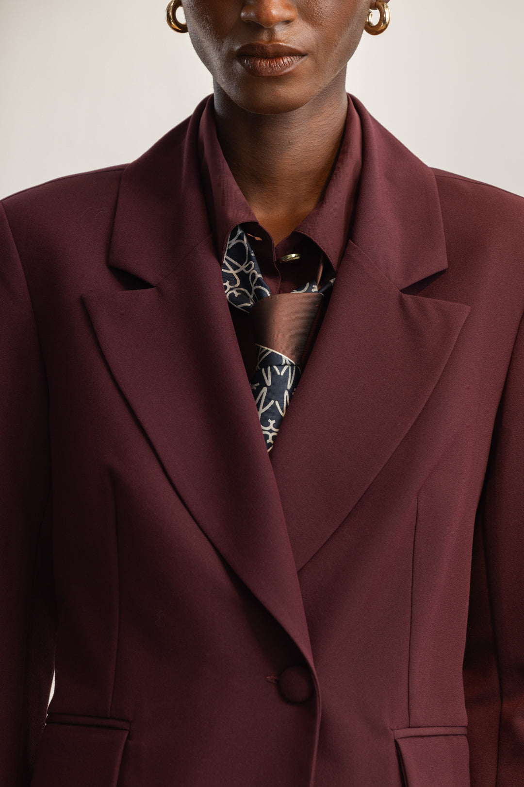 Aziza Pleated Back Blazer