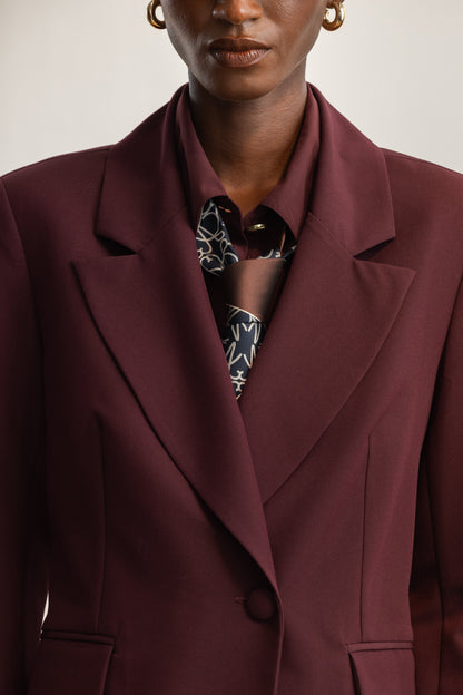 Aziza Pleated Back Blazer