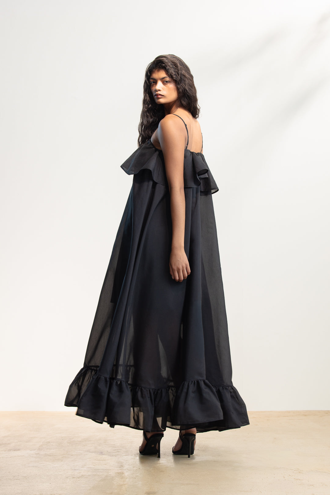 Lumka Ruffle Trapeze Maxi
