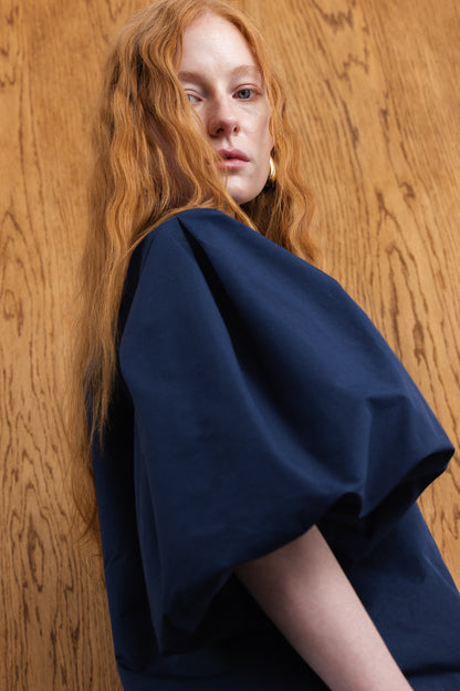 Nuru Technical Puff Sleeve Top