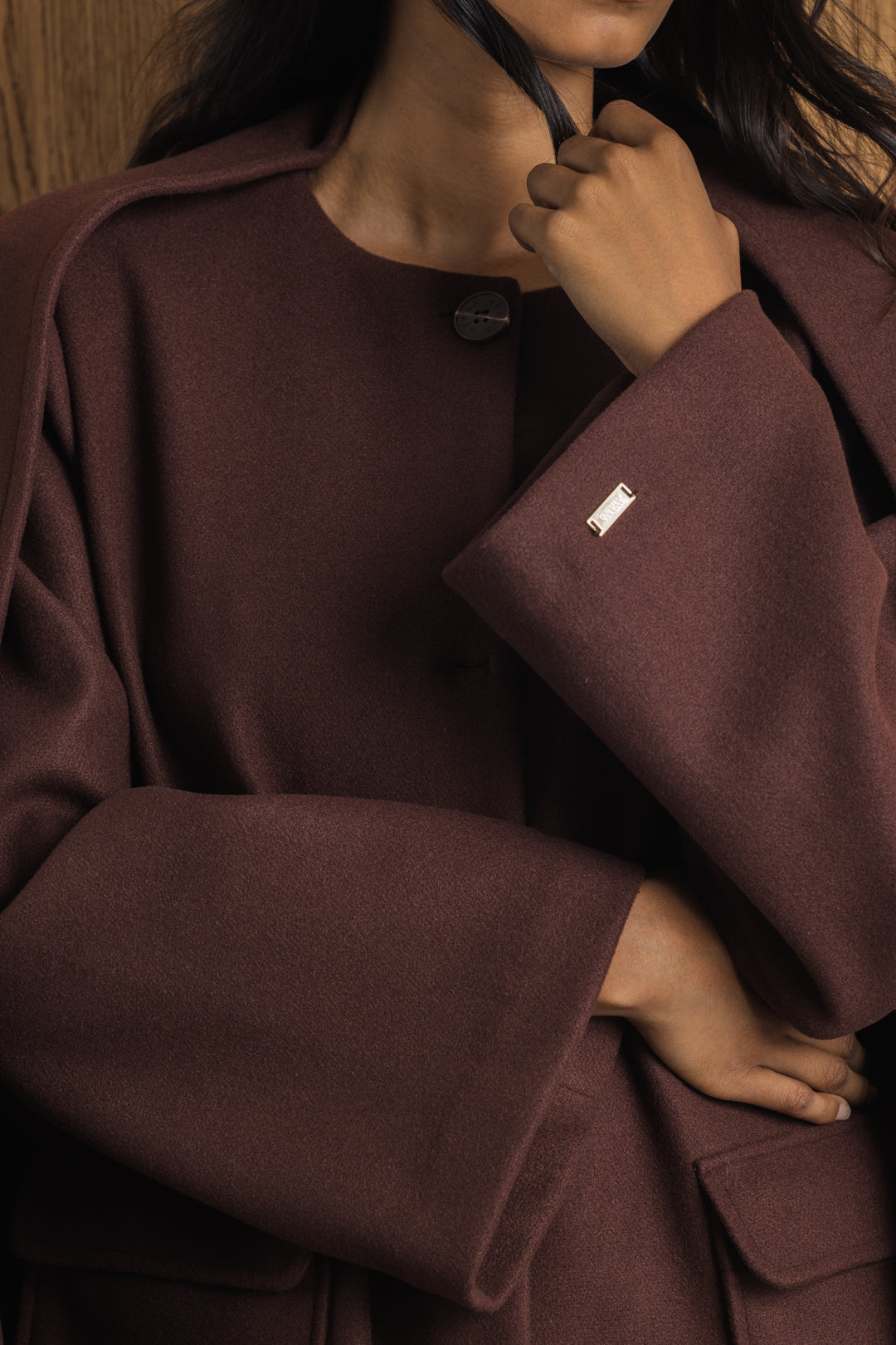 Yumna Cape-Scarf Coat