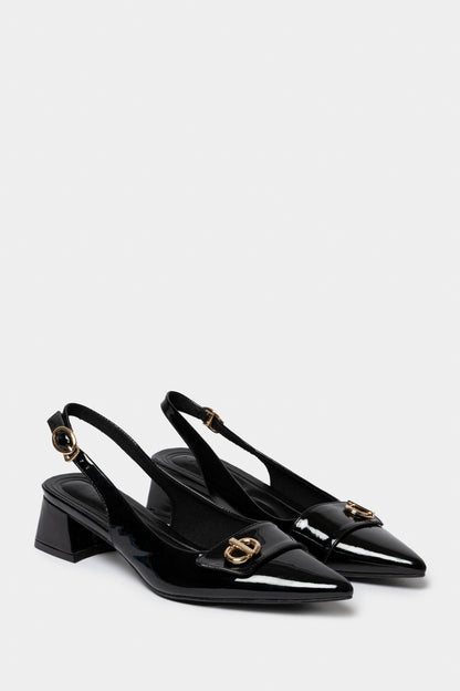Daisy Slingback Chunky Heel