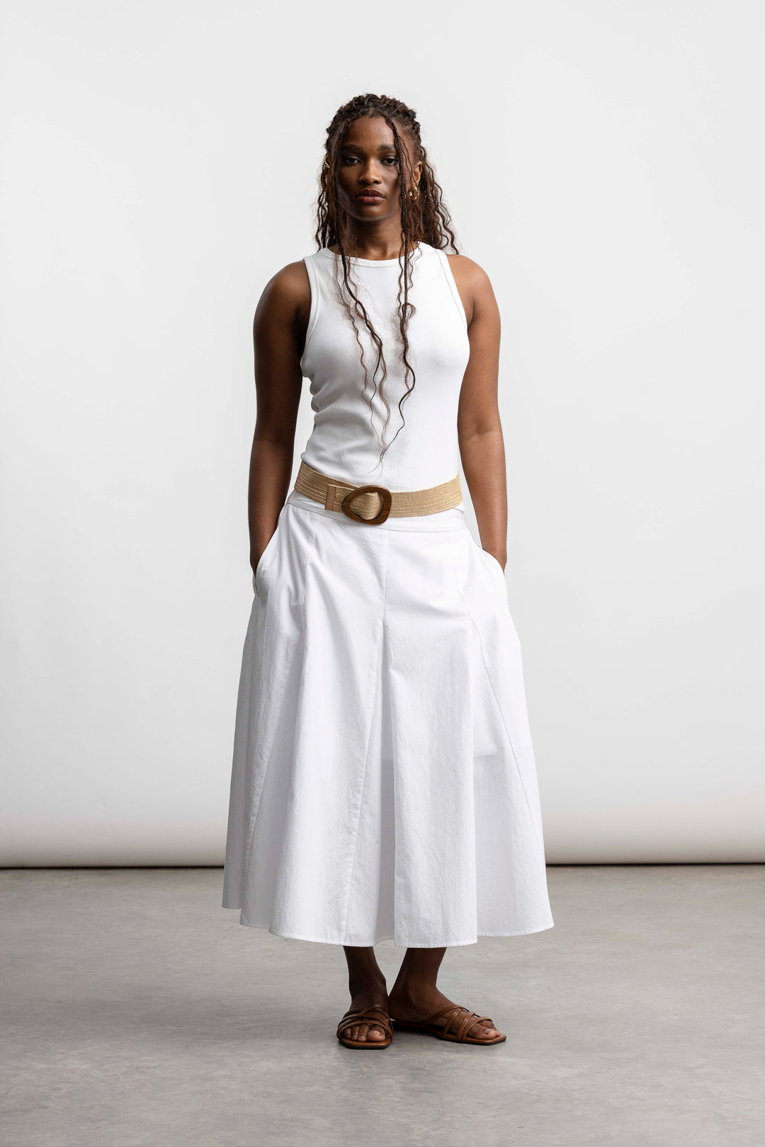 Onyx Ribbed Vest _ 167965 _ White