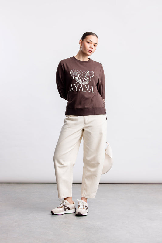 Nikita Graphic Sweatshirt _ 162864 _ Chocolate