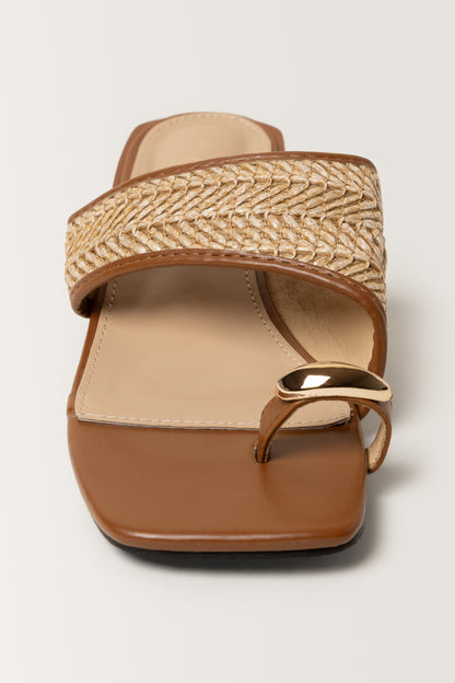 Tintswalo Raffia Toe Post Heel