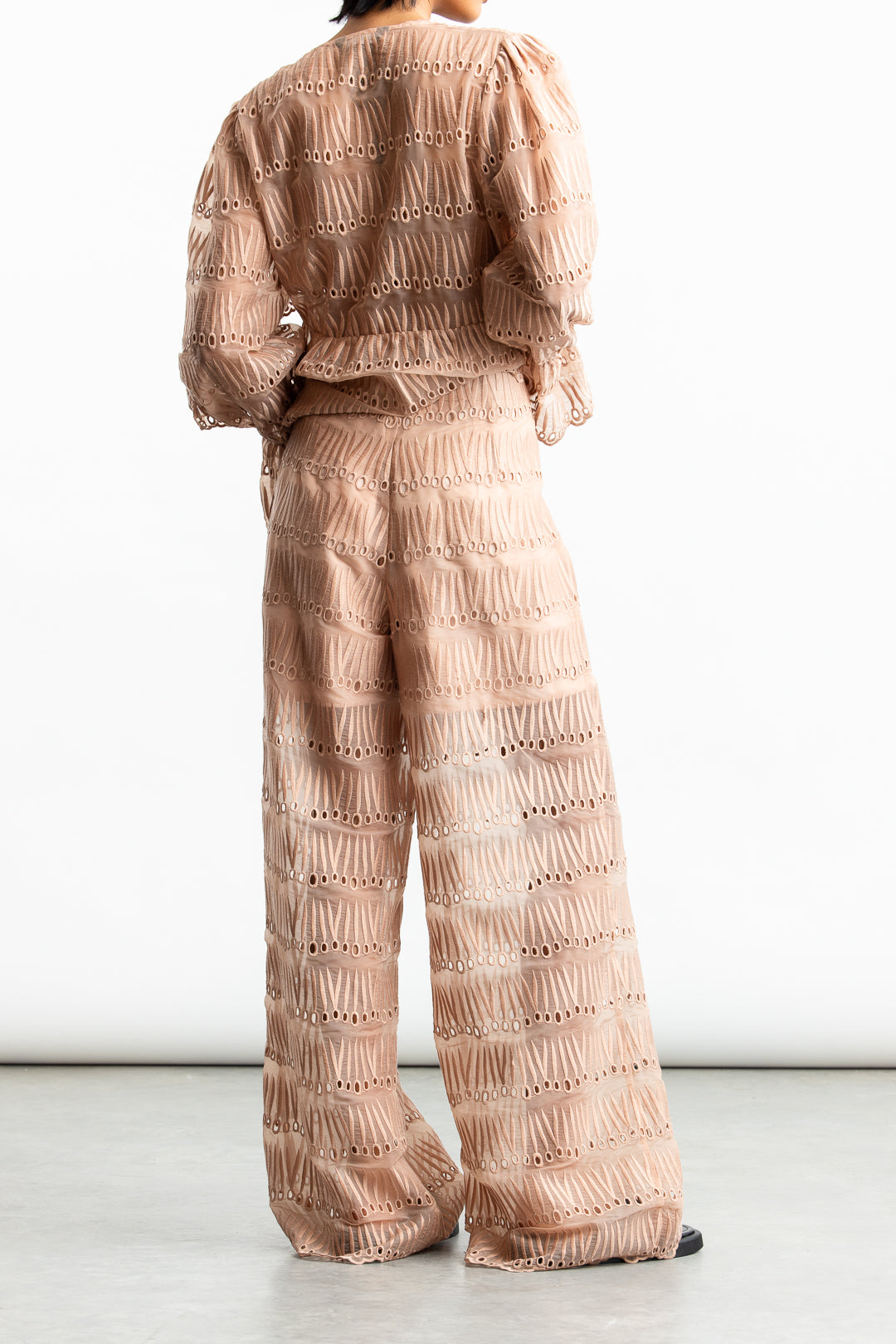 Naledi Embroidered Wide Leg Pants