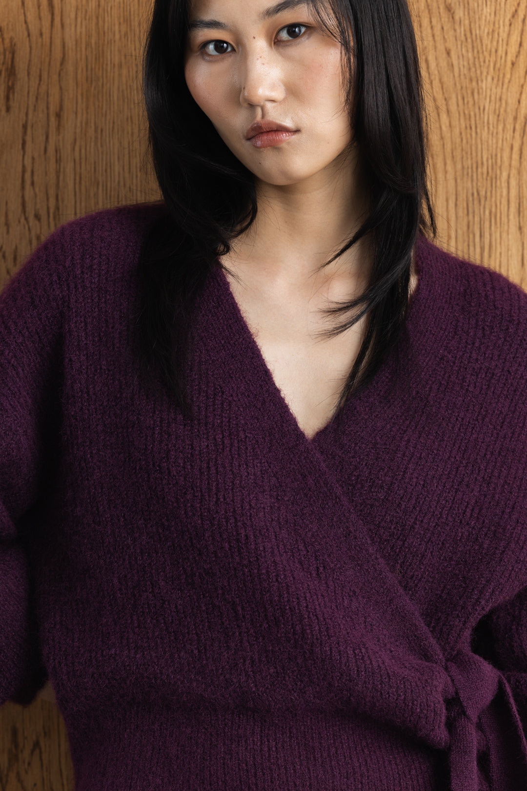 Yoliswa Mock Wrap Knit Top – AYANA