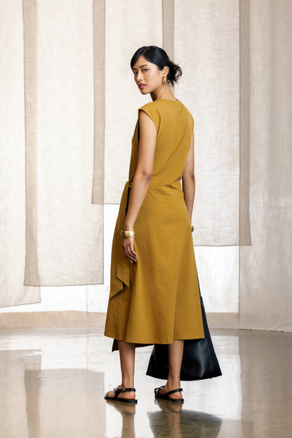 Maeve Sleeveless Wrap Tie Dress