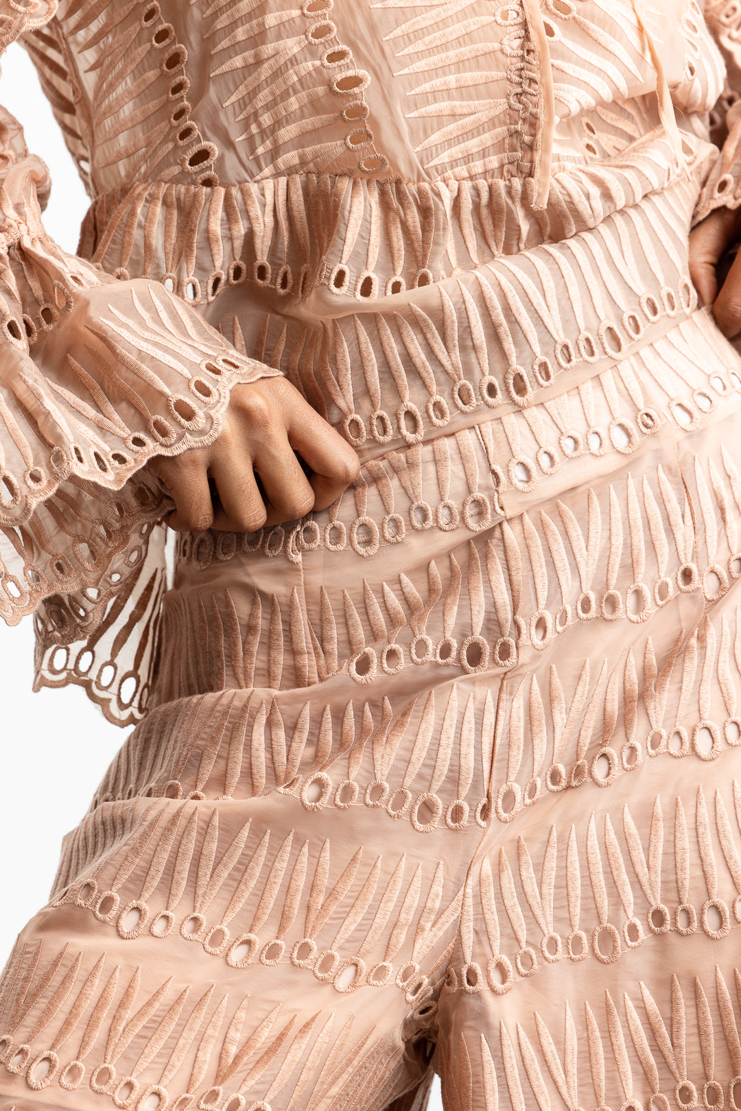 Naledi Embroidered Wide Leg Pants