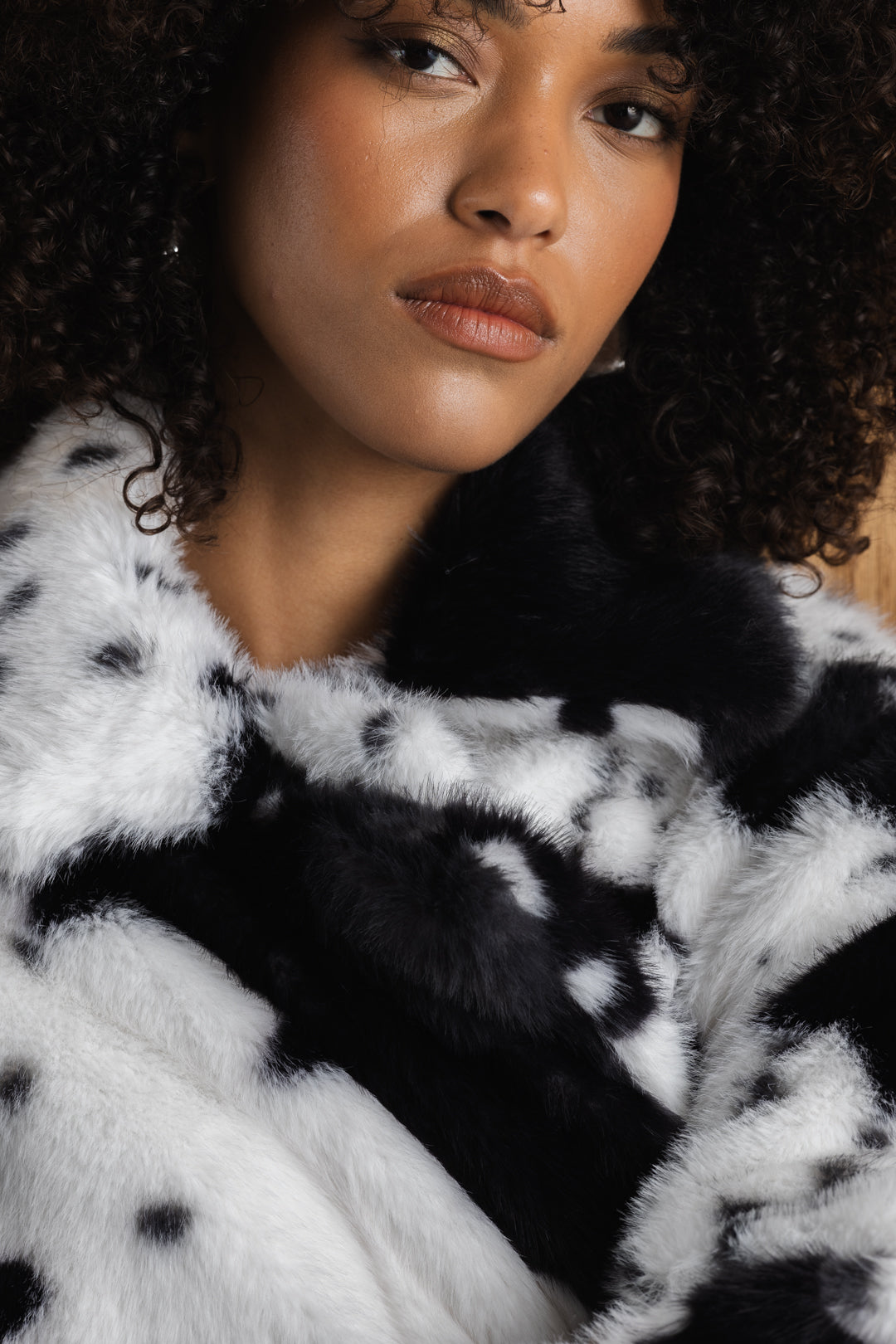 Ntsako Animal Print Fur Coat
