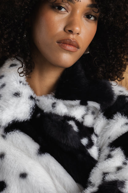 Ntsako Animal Print Fur Coat