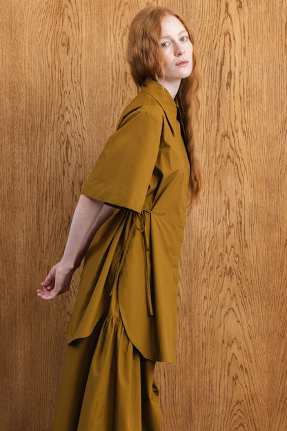 Kourtney Curved Hem Tunic Shirt